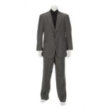 BRUCE WILLIS PERFECT STRANGER COSTUME  A birds-eye two-piece suit and black shirt worn by Bruce