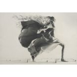 KLAUS VOORMANN ORIGINAL ARTWORK A matted and framed piece titled  Twiggy   Running , 1969. A