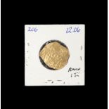RINGO STARR SPANISH COIN FRAGMENT A Spanish 2 Escudo Santa Fe Bogota Philip V coin fragment.3/4