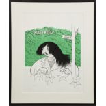 AL HIRSCHFELD (AMERICAN, 1903-2003) Limited edition lithograph of Ringo Starr on Japanese rice