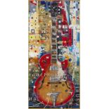 MICHAEL BABYAK HARD ROCK GUITAR GICLÉE PRINTS A group of three giclée prints made for the Hard