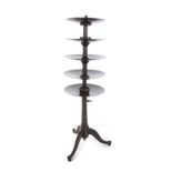 MULTI-LEVEL METAL STAND A hall stand made of industrial metal discs.Height, 54 inches