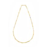 BARBARA BACH GUCCI LINK NECKLACE An 18k yellow gold link necklace marked "Gucci."