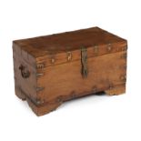 BRASS BOUND CEDAR CHEST An antique brass bound chest.15 1/4 by 26 5/8 by 15 inches