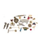 BARBARA BACH ASSORTED PINS A group of 23 assorted pins including travel pins, Los Angeles
