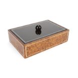 ELIE BLEU MEN'S TRINKET BOX A custom made Bubinga men's trinket box with an ebonized lid.2 by 5 1/