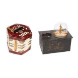 VINTAGE BANK AND ACCORDION A vintage fortune telling bank, together with a Scholer accordion with