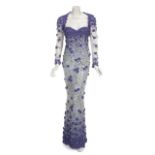 JOAN COLLINS "VANITY FAIR" PARTY GOWN A heavily embellished Georges Hobeika evening gown worn by