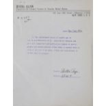 BETTIE PAGE SIGNED IRVING KLAW MODEL RELEASE A model release form signed by Bettie Page dated