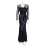 JOAN COLLINS CUSTOM DESIGNED EVENING GOWNS A pair of custom designed evening gowns owned by Joan