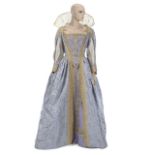 JOAN COLLINS "OVER THE MOON" PERIOD COSTUME A custom-made lavender silk two-piece period costume