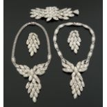 JOAN COLLINS "MAMA'S BACK" RHINESTONE JEWELRY SET A rhinestone jewelry set worn by Joan Collins in