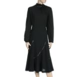 DAME AGATHA CHRISTIE BLACK DRESS An Agatha Christie owned dress. The black long-sleeve evening dress