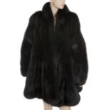 JOAN COLLINS FOX COAT A black fox fur coat owned by Joan Collins given to Collins by Enrico
