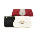 JOAN COLLINS DESIGNER EVENING BAGS A pair of designer evening bags owned by Joan Collins. The