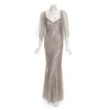 JOAN COLLINS "ONE NIGHT WITH JOAN" GOWN A sequin embellished gown worn by Joan Collins in the