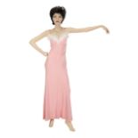 JOAN COLLINS "THE CARTIER AFFAIR" NIGHTGOWN A custom-made petal pink nightgown worn by Joan