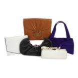 JOAN COLLINS DESIGNER PURSES A collection of five designer purses owned by Joan Collins. The first