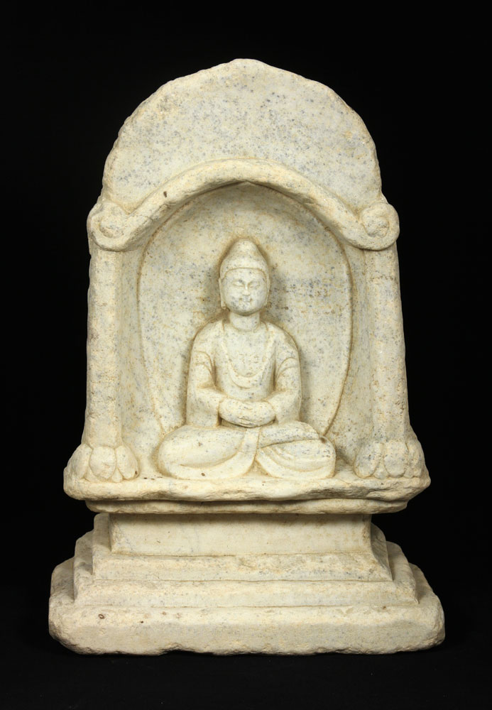 10/12th C. Chinese Buddha Seated figure of the Buddha, Northern China, 10th-12th century, Liao Jin