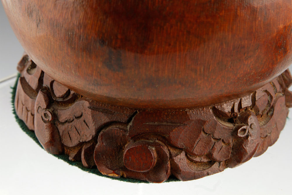 19th C. Chinese Bamboo Vessels Pair of vessels carved in the form of pears, China, 19th century, - Image 8 of 10