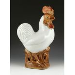 18th C. Chinese Rooster Figure of a rooster, China, 18th century, ceramic, 18 1/4" h x 11 1/2" w x 7
