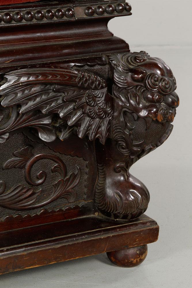 19th C. Japanese Bench Bench, Japan, 19th century, keyaki wood, with lift top seat and storage - Image 10 of 15