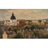 Benois Nadezhda Leontyevna (Russian, 1896-1975) Town landscape with a cathedral