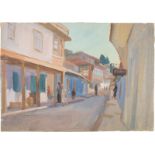 Akselrod Meer Moiseevich (Russian, 1902-1970) Street in Gurzuf 1947 Paper, gouache 36,5 x 52,5 cm