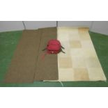 Deep Pile Wool Rug with rubber back, Corded Runners & Rucksack