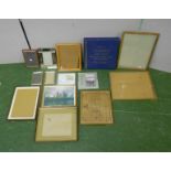 Readers Digest Mood Music LP's, empty picture & photograph frames (Box)