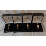 Hugo Buchser Boxed As New Ladies Gilt Tank Shaped Wristwatches (4)