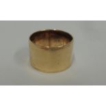 Wide 9ct Gold Band, size M