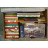 Books: Famous Five, Jennings etc. & Train Jigsaw Puzzles (1 Box)