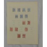 Stamps: GB QV Surface Print Used (Album Leaves)