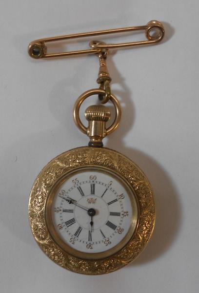 American Waterbury Watch Co. Evening Pocket Watch series N, top wind with bow, movement reg. March