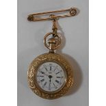 American Waterbury Watch Co. Evening Pocket Watch series N, top wind with bow, movement reg. March