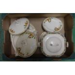 Floral Decorated J&G Meakin Part Dinner Service inc. covered tureens, dinner plates, side plates,