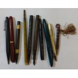 Onoto Self Filling Pen with engine turned plastic body, 14k nib, Similar Pen with size 3 nib,