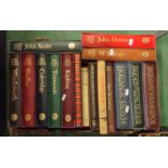 Books: Folio Society inc. Poets, (1 Box)