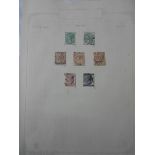 Stamps: GB Queen Victoria Surface Print Used Set 1880 - 1881 (Album Leaves)