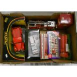 Scale Model Fire Engines & Attendant Vehicles, Siku, Matchbox, Corgi, Prestige etc. (7)