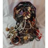 Costume Jewellery inc. ropes of beads, bangles, necklaces etc.