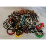 Costume Jewellery inc. ropes of beads, bangles & necklaces
