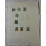 Stamps:  GB Queen Victoria Surface Printed Used (Album Leaves)