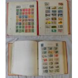 Stamps: USA & South America used, some with multiples (Loose Leaf Album)