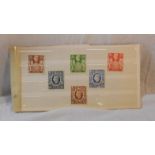 Stamps: Fine Unmounted Mint Set King George VI 1st High Value Stamps