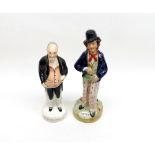 An unusual Staffordshire Double-Sided Figure, Temperance “Gin” and “Water”, together with a