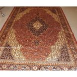 A Modern Rose Ground Esfahan Carpet, 2.8m x 2m