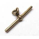 Hallmarked 9ct Gold “T” bar (for a watch chain) weighing approximately 5gms