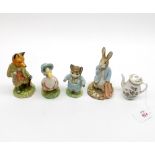 A Mixed Lot comprising: Royal Albert Beatrix Potter Figures, Mr Todd; Peter and the Red Pocket